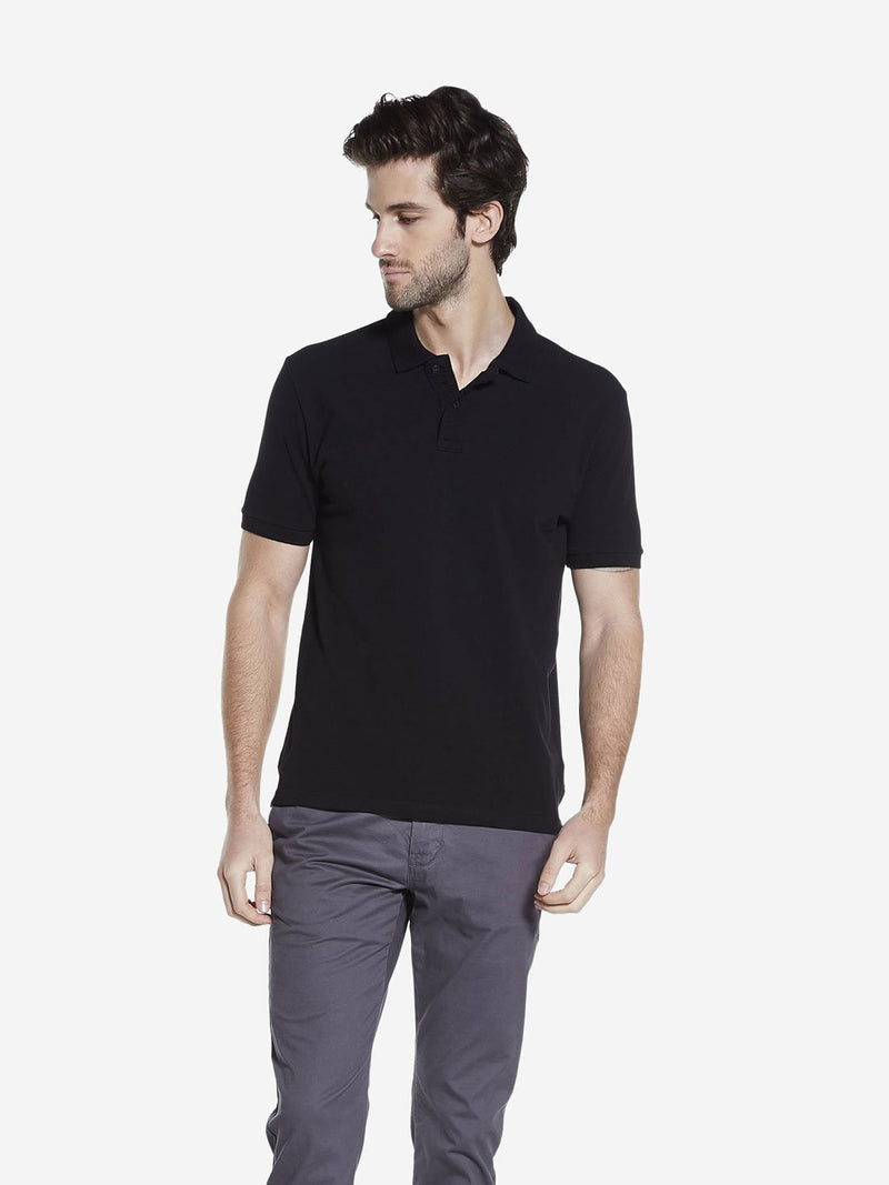 Westsport Black Slim Fit Polo T-Shirt