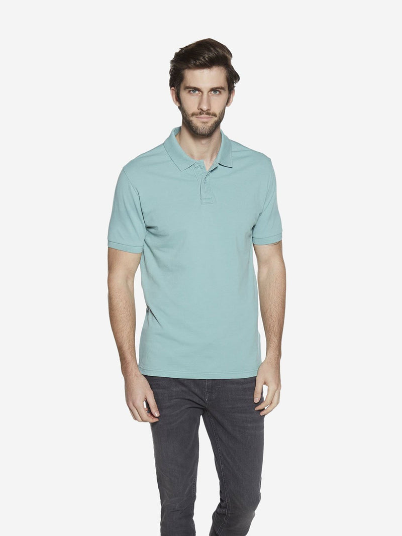 Westsport Light Teal Slim Fit Polo T-Shirt