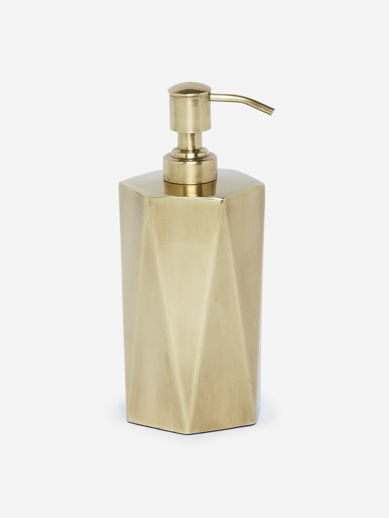 Westside Home Gold Hexagon Design Soap Dispenser