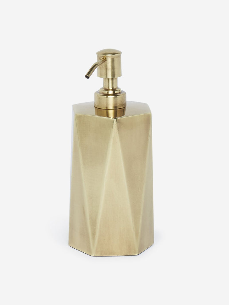 Westside Home Gold Hexagon Design Soap Dispenser