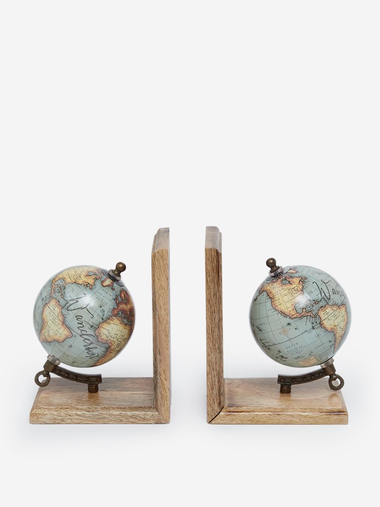 Westside Home Multicolour Globe Bookends Set of Two