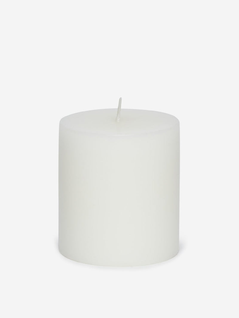 Westside Home White Short Pillar Candle