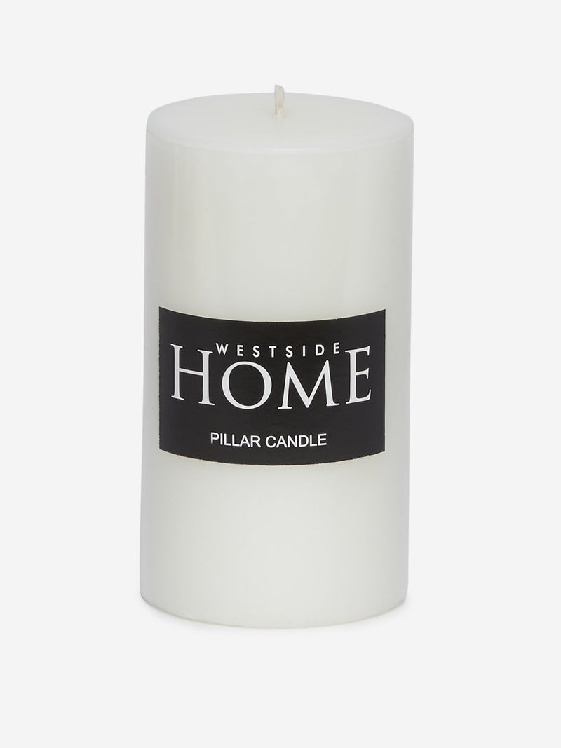 Westside Home White Pillar Candle