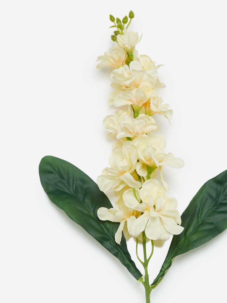 Westside Home Off White Artificial Delphinium Flower