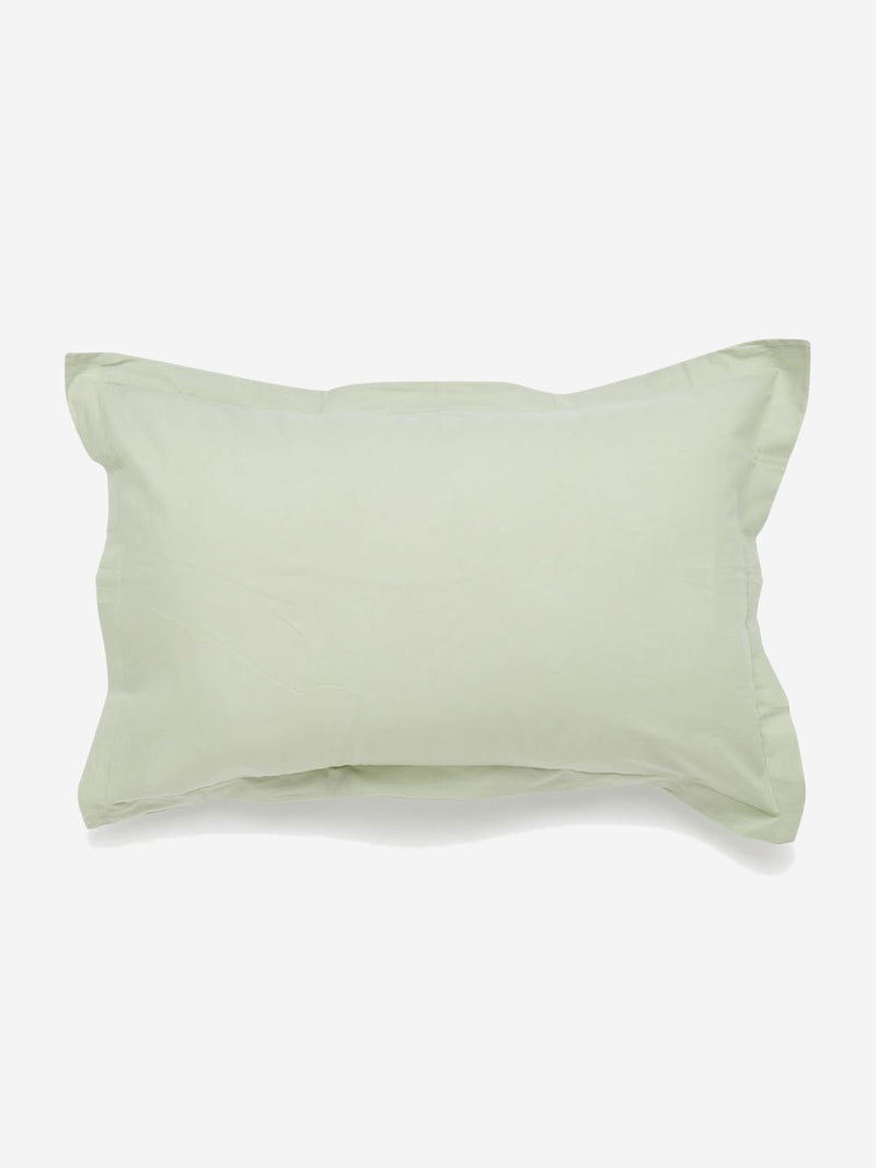 Westside Home Mint Pure Cotton Pillowcase Set of 2