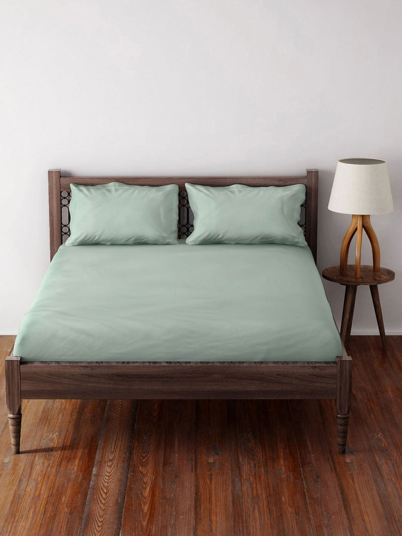Westside Home Mint Bed Sheet with Two Pillowcases