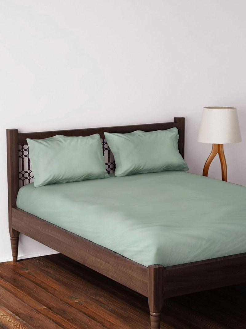 Westside Home Mint Bed Sheet with Two Pillowcases