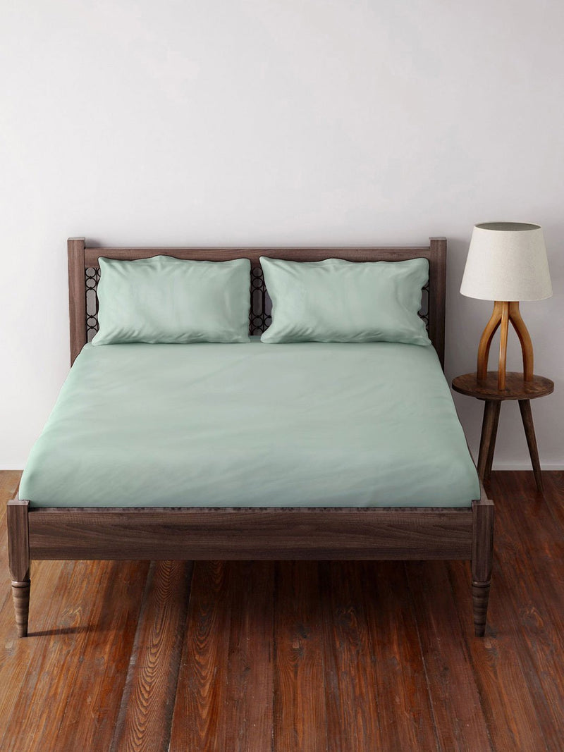 Westside Home Mint Bed Sheet with Two Pillowcases