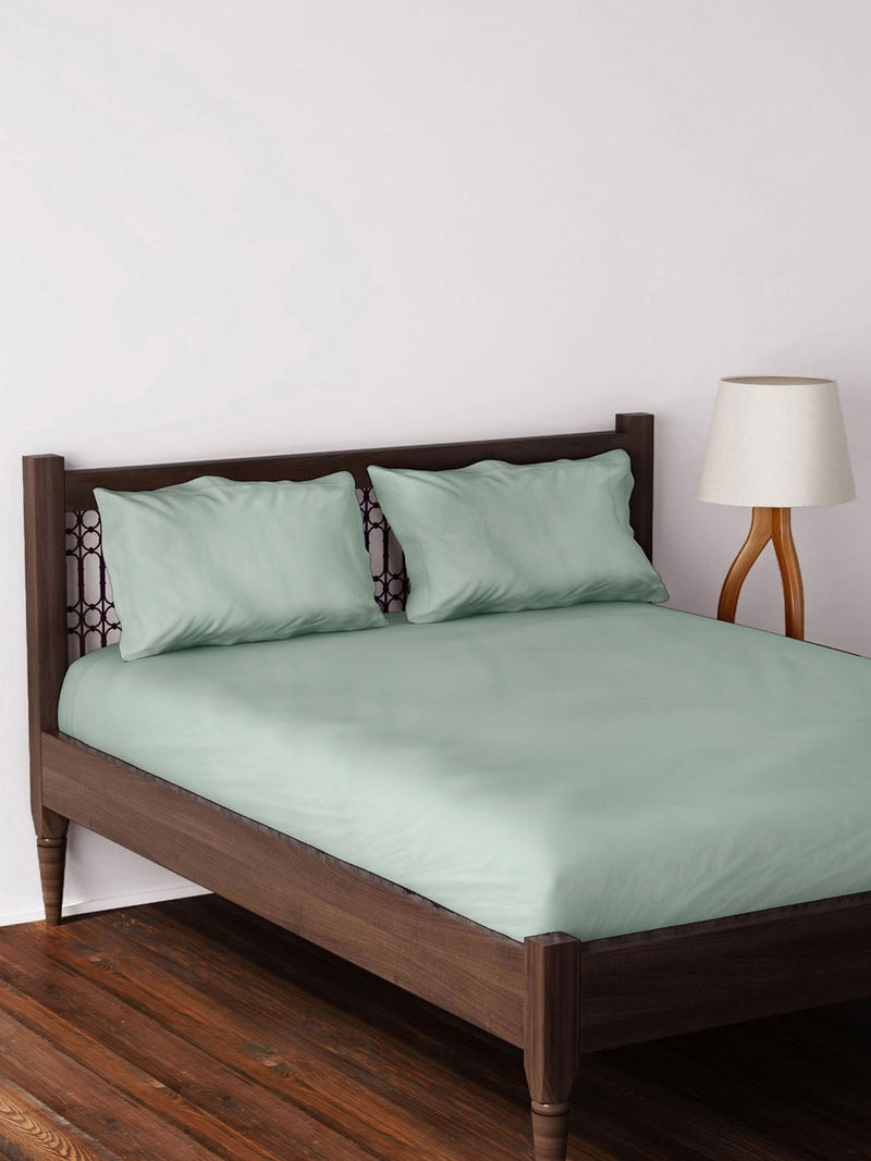Westside Home Mint Bed Sheet with Two Pillowcases