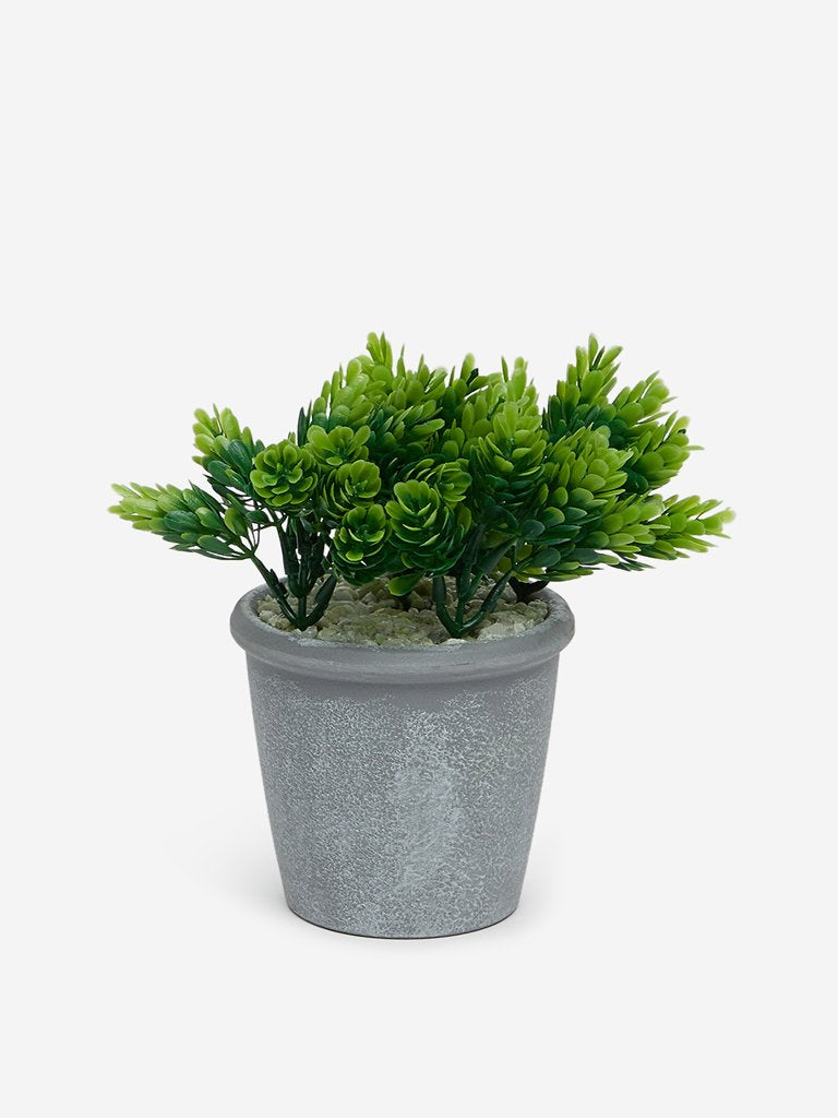 Westside Home Green Artificial Pine Cone Plant