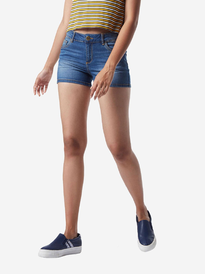 Nuon Mid-Blue Denim Shorts