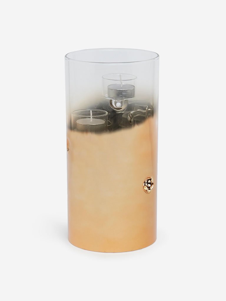 Westside Home Large Multiple Gold Tealight Candle Holder