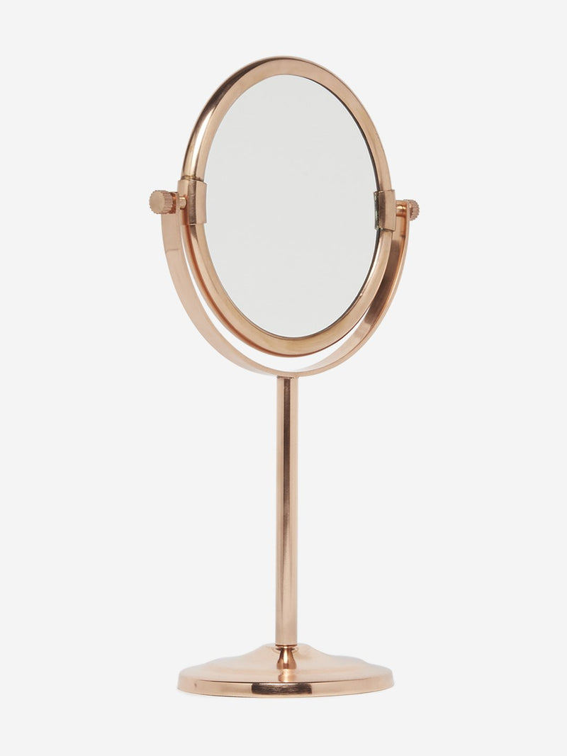 Westside Home Rose Gold Pedestal Mirror