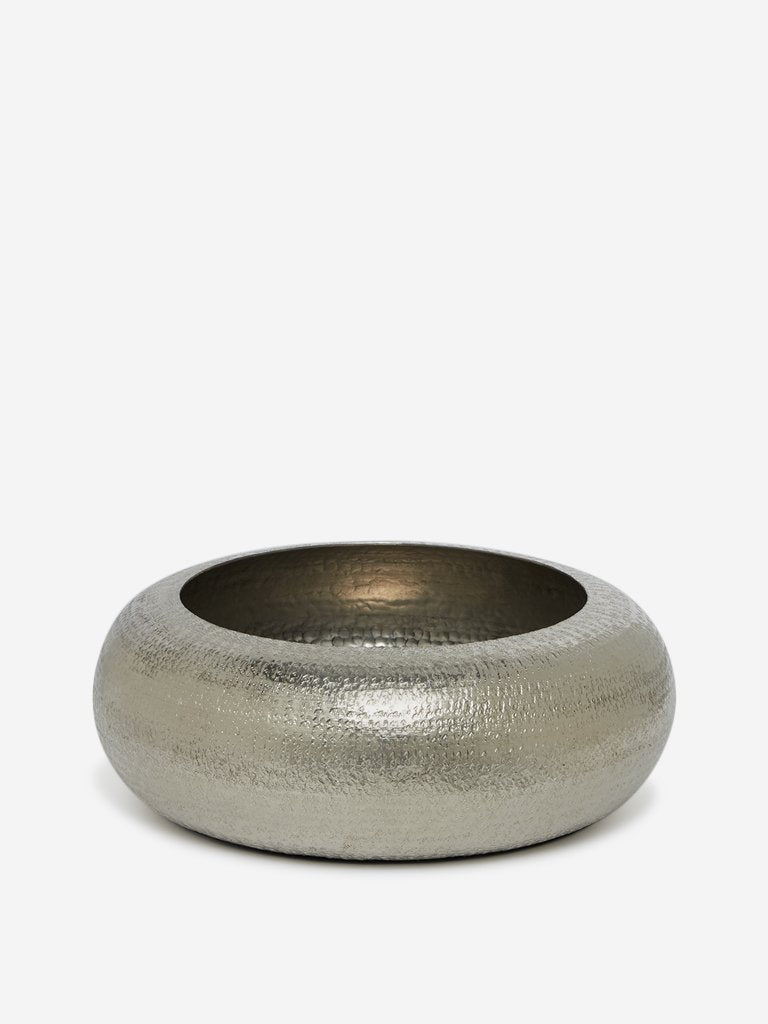 Westside Home Silver Large Bowl