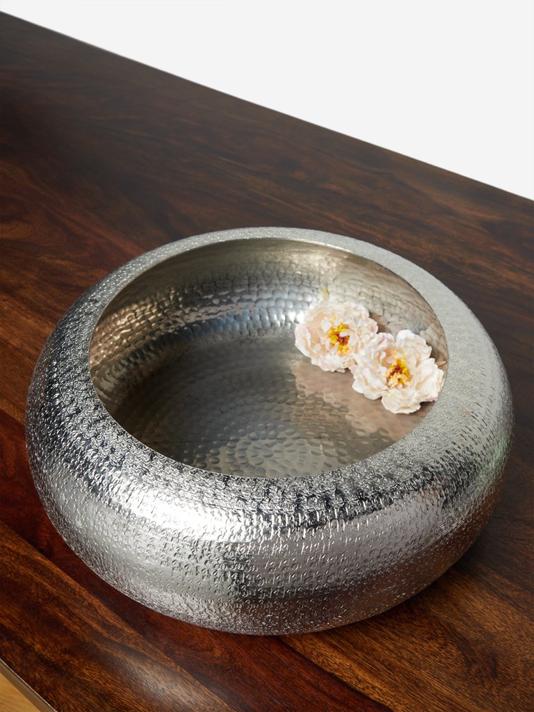 Westside Home Silver Large Bowl