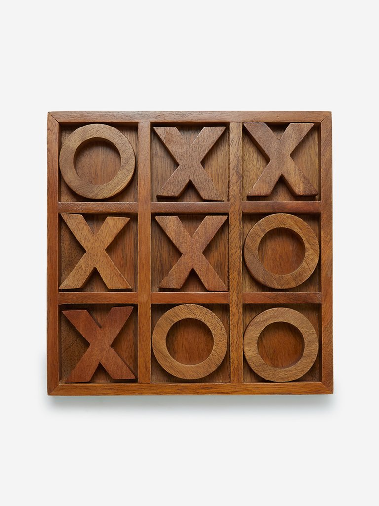 Westside Home Brown Noughts And Crosses Set
