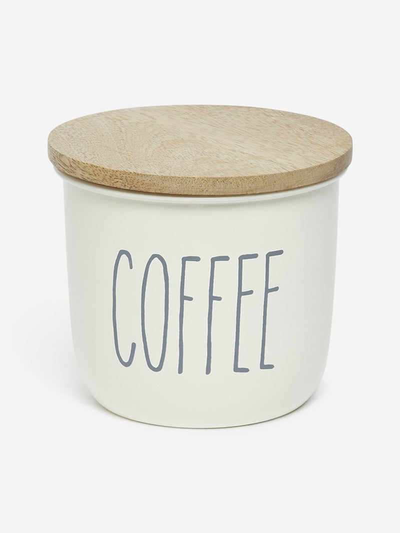 Westside Home Off-White Coffee Canister