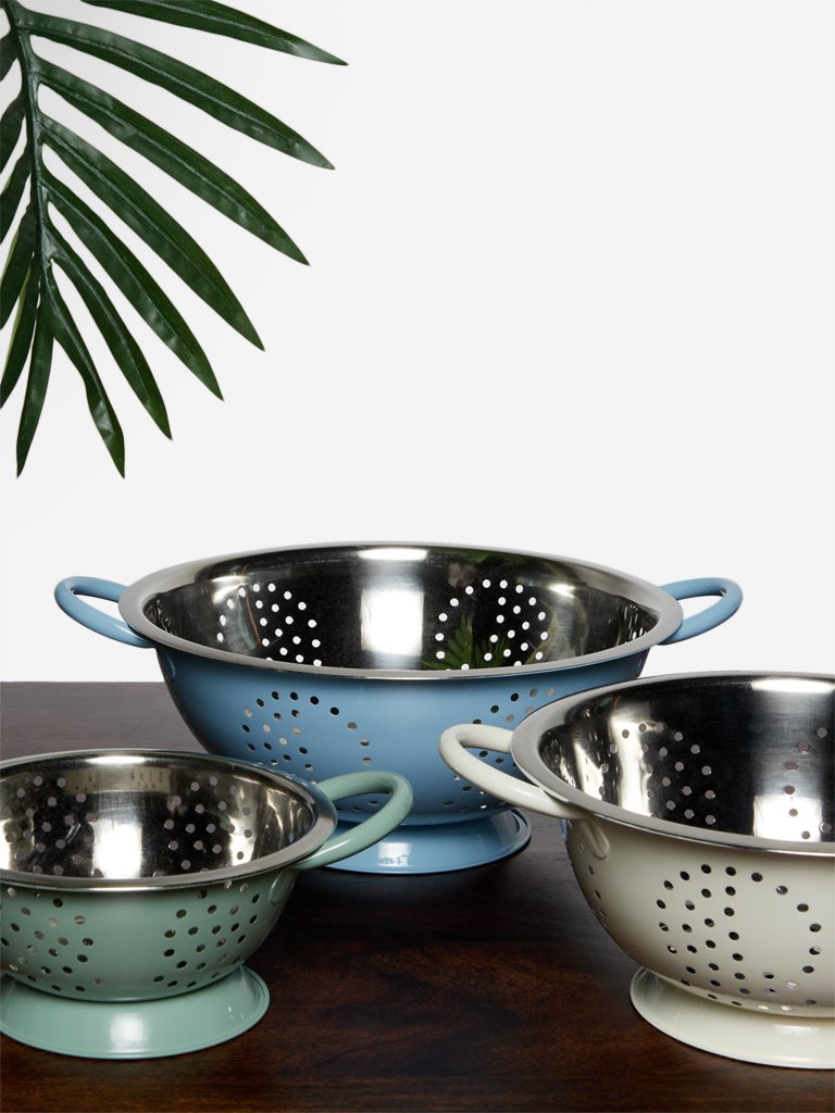Westside Home Multicolour Pastel Colanders Set of Three