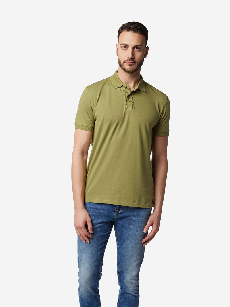 Westsport Olive Slim Fit Polo Neck T-Shirt