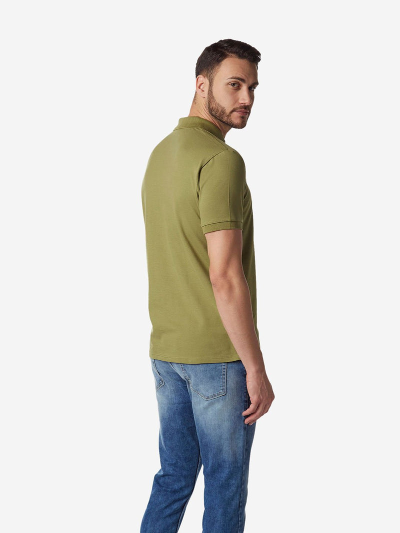 Westsport Olive Slim Fit Polo Neck T-Shirt