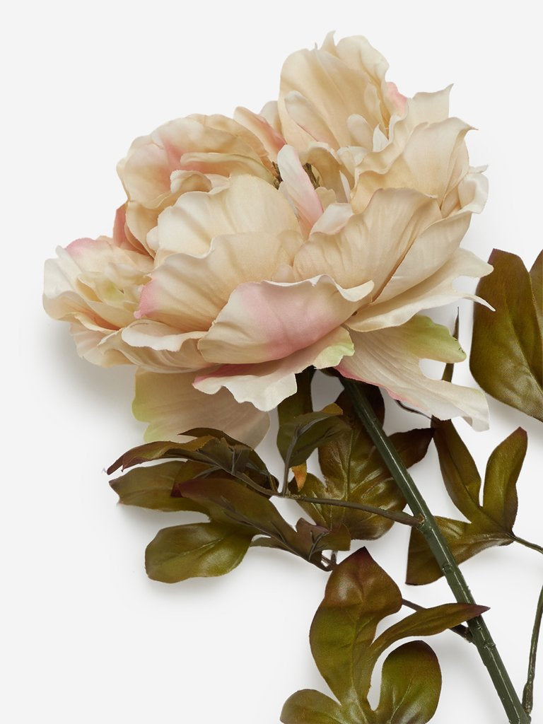 Westside Home Off White Artificial Peony Flower