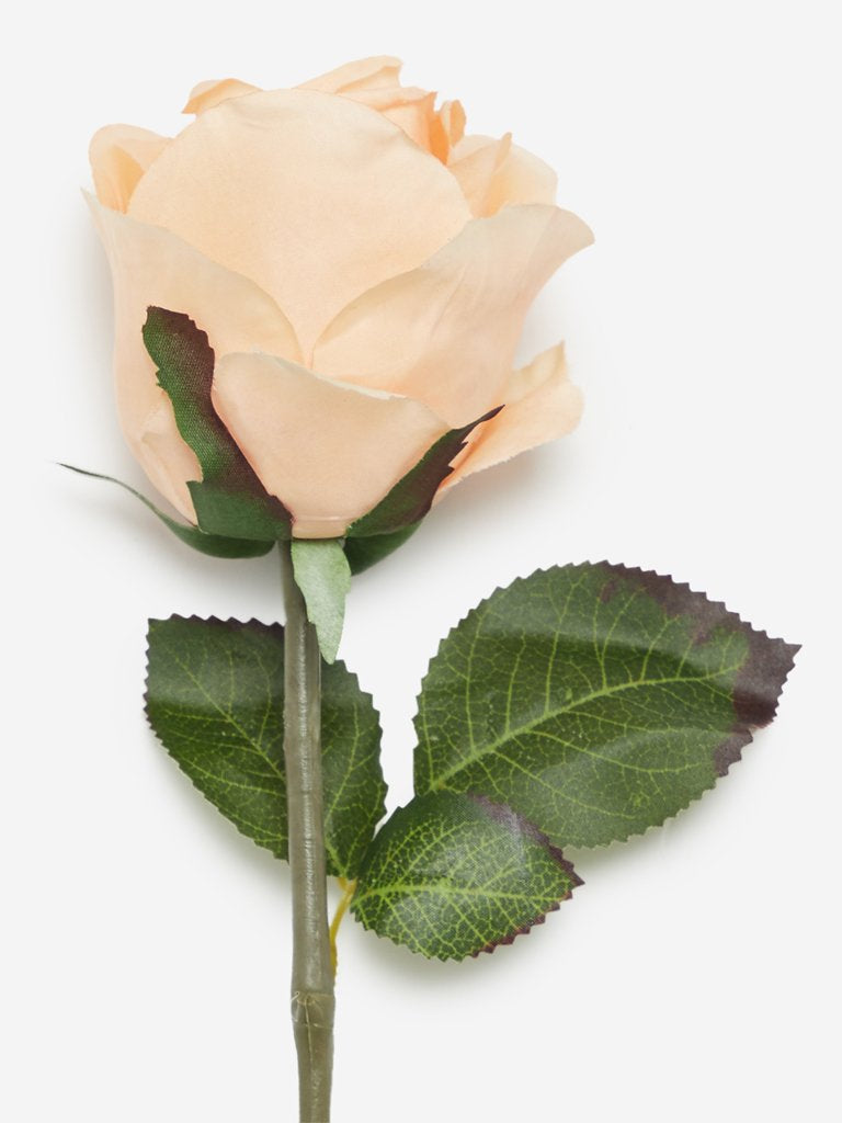 Westside Home Champagne Artificial Rose Flower