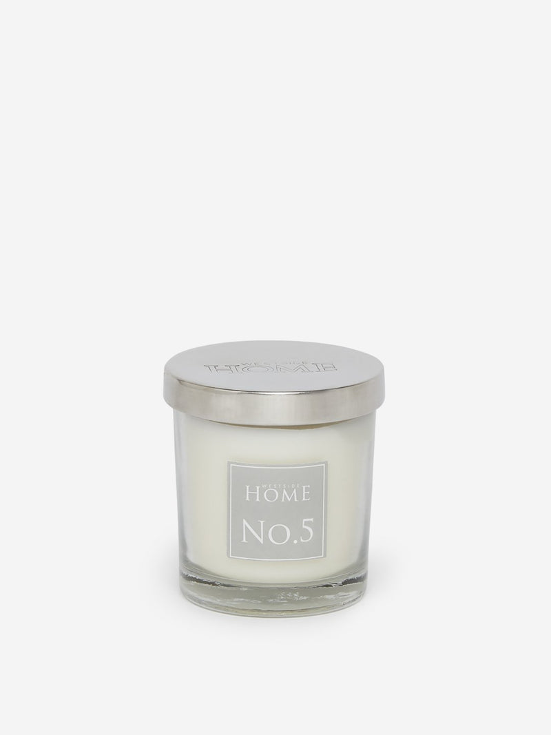 Westside Home White No.5 Short Scented Candle