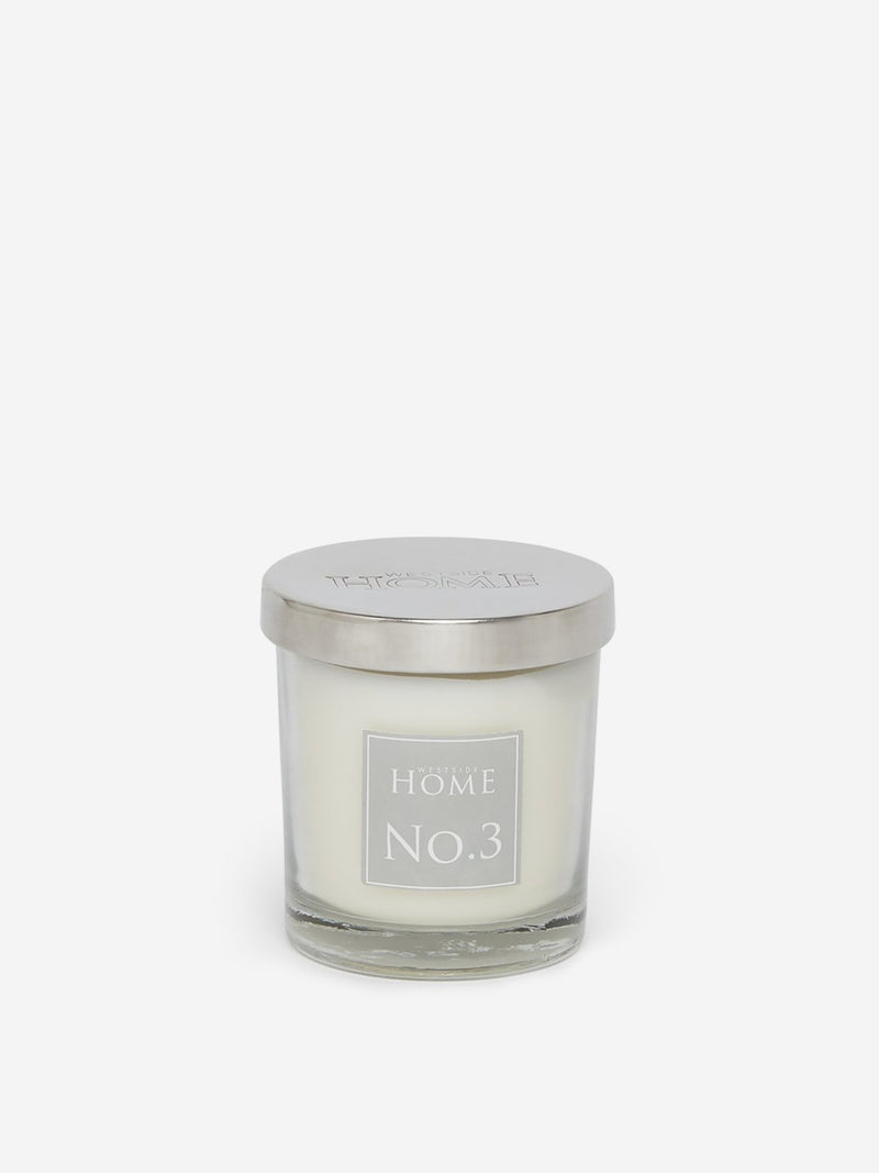 Westside Home White No.3 Short Scented Candle