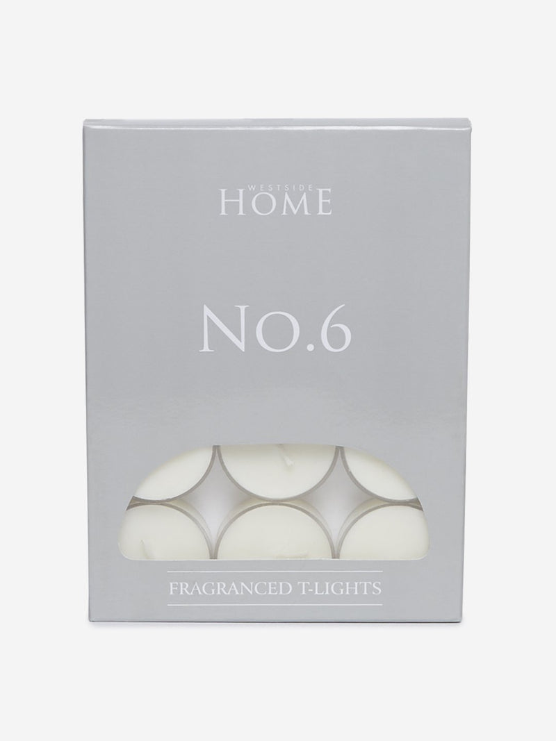 Westside Home White No.6 Fragranced Tea-Light Candles Set of Twelve