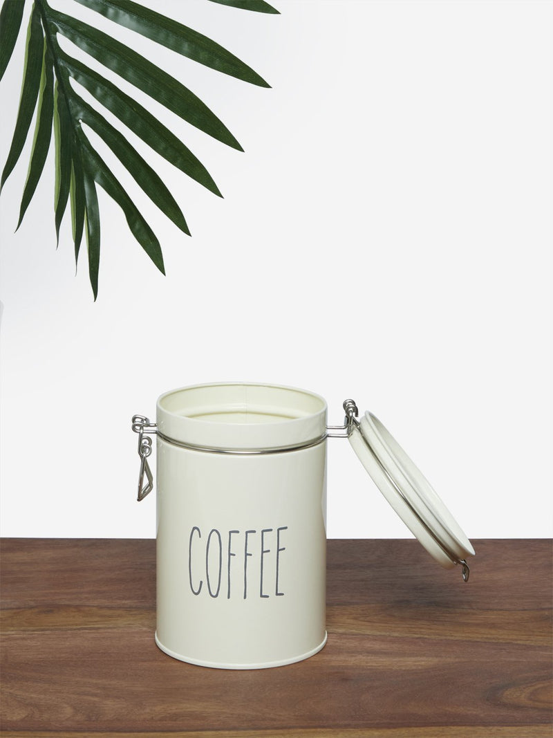 Westside Home Off-White Coffee Canister