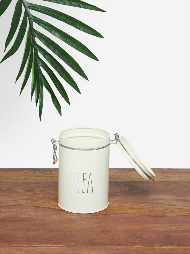 Westside Home Off-White Tea Canister