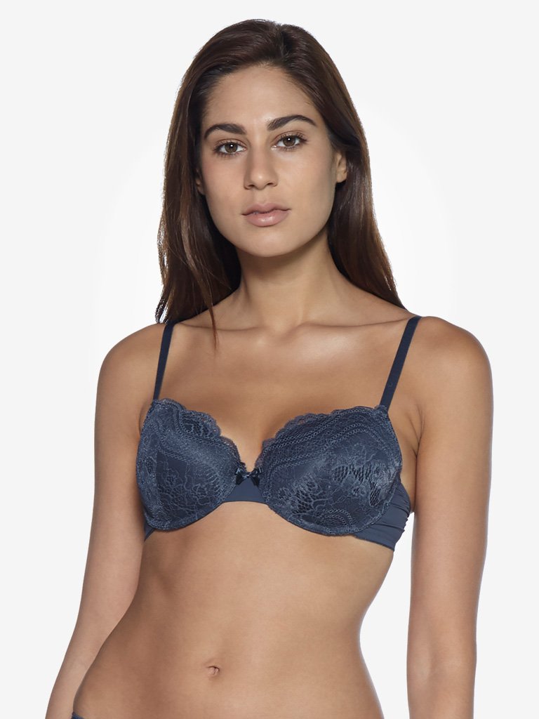 Wunderlove Dark Grey Lace Sunshine Bra
