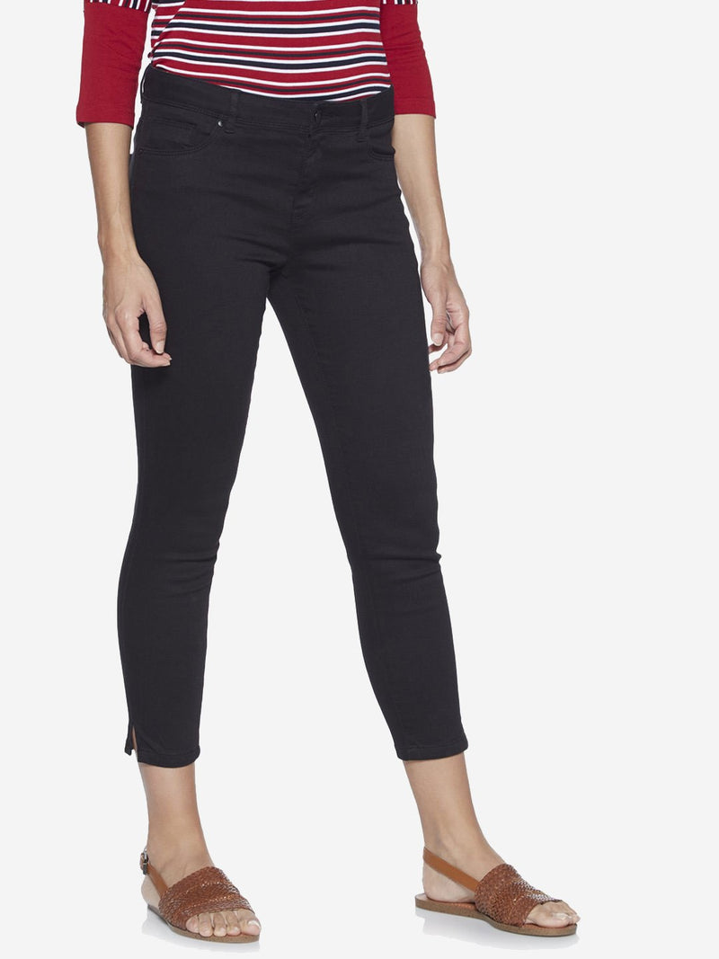 LOV Black Cropped Jeans