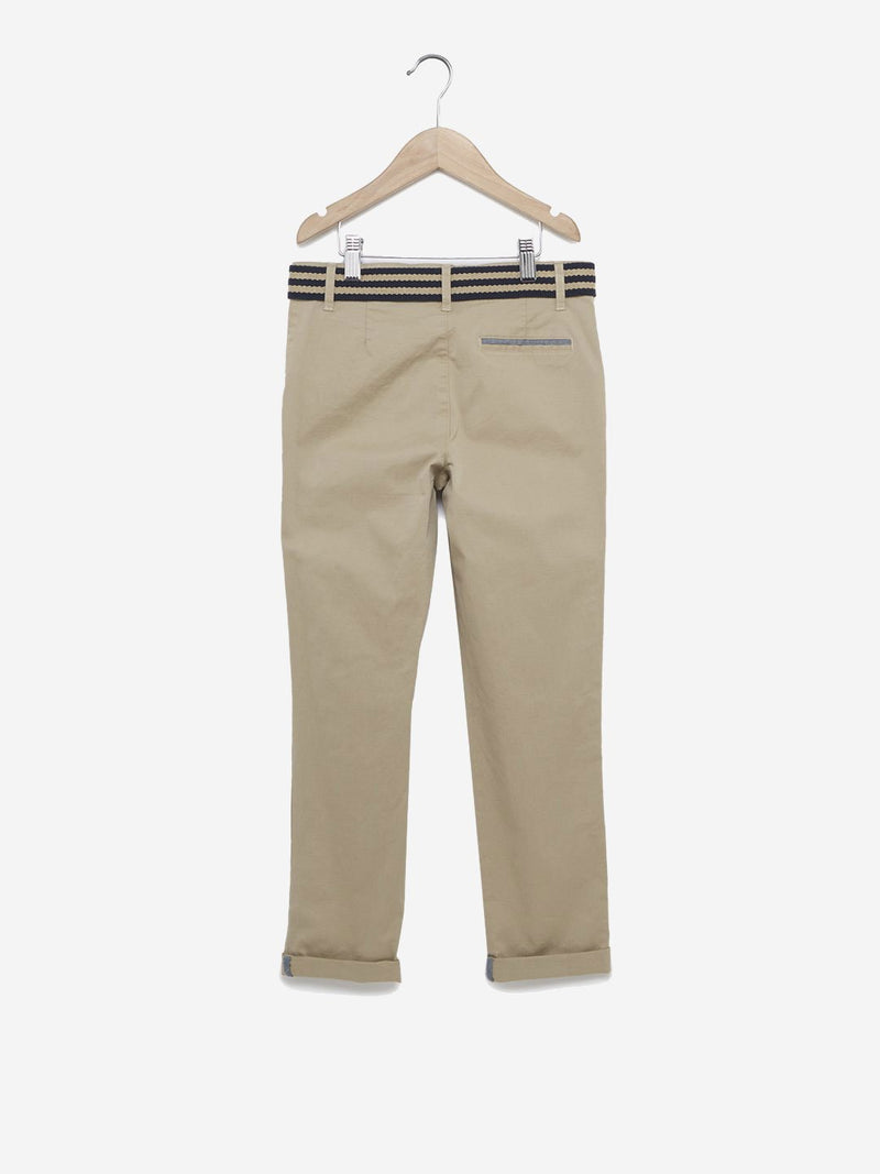Y&F Kids Beige Chinos With Belt
