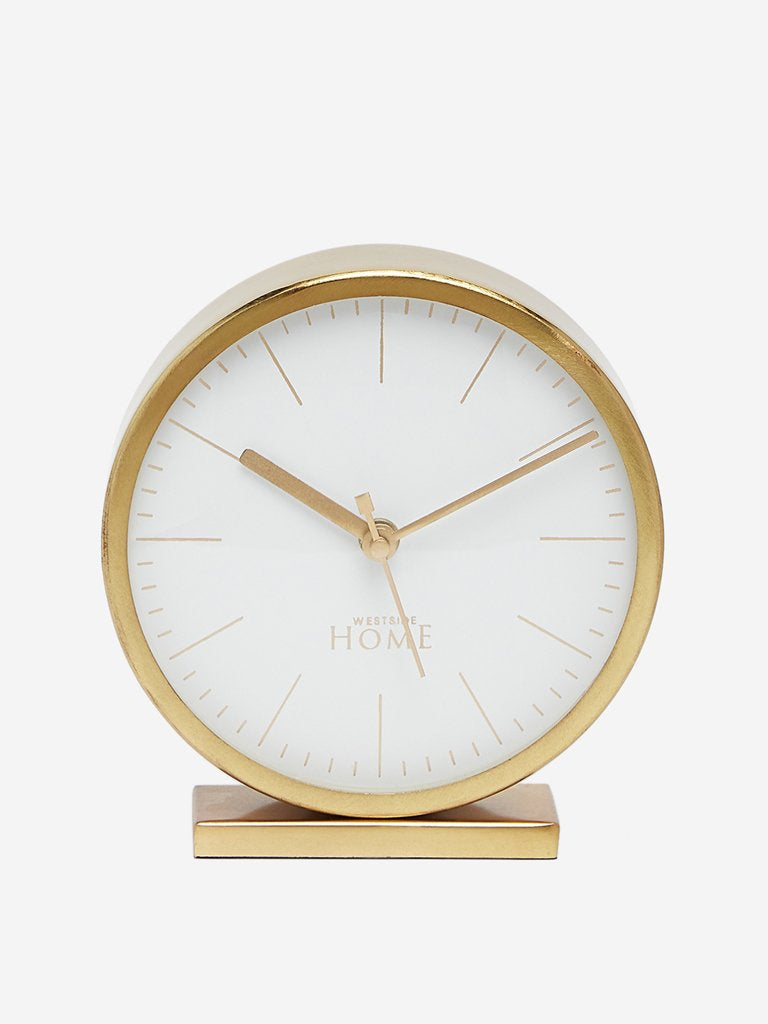 Westside Home Gold Round Table Clock