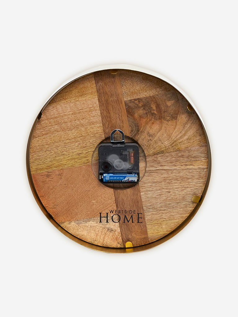 Westside Home Brown Wooden Clock