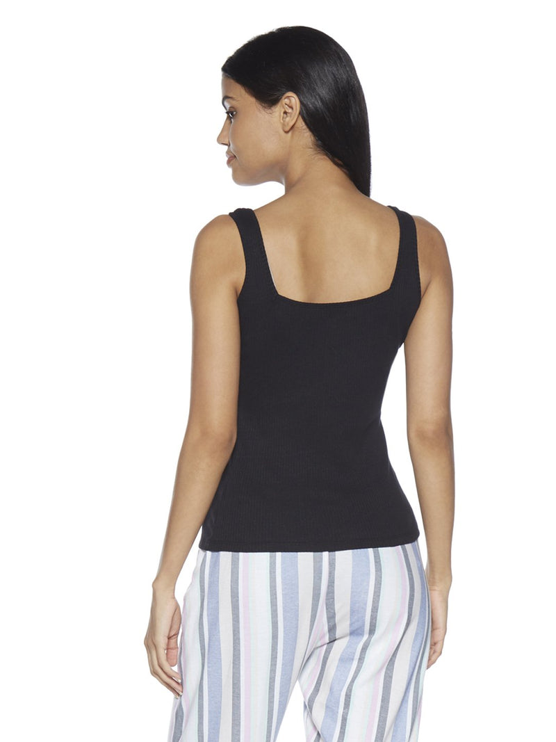 Wunderlove Black Square Neck Vest