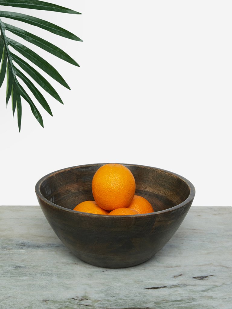 Westside Home Brown Wooden Bowl