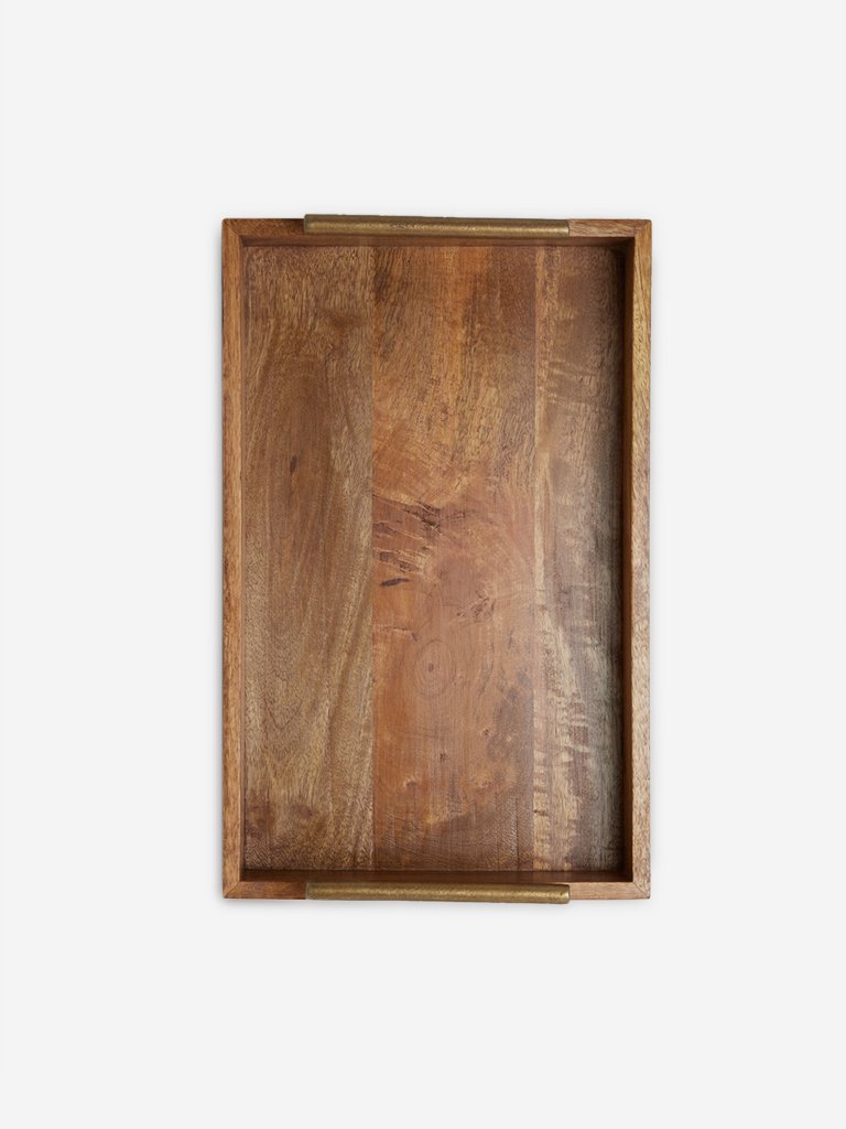 Westside Home Brown Wooden Tray
