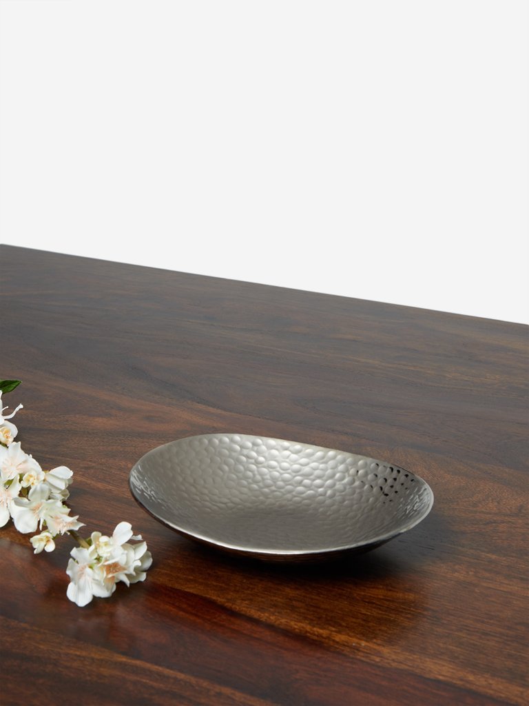 Westside Home Silver Metal Platter