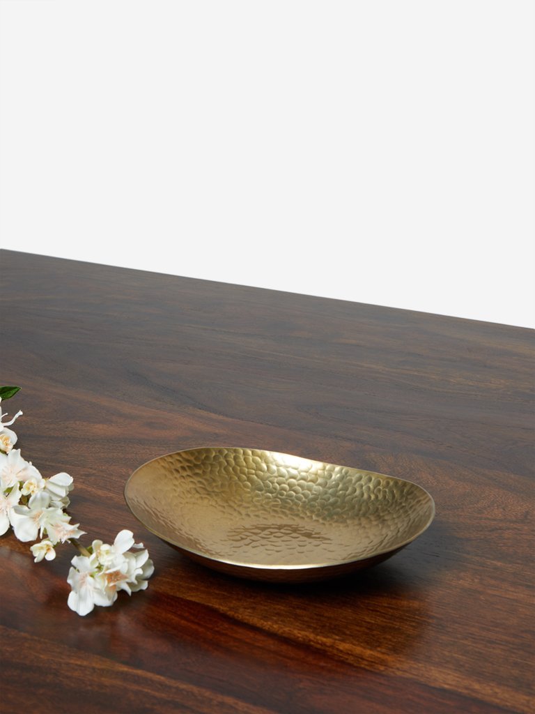 Westside Home Gold Metal Platter