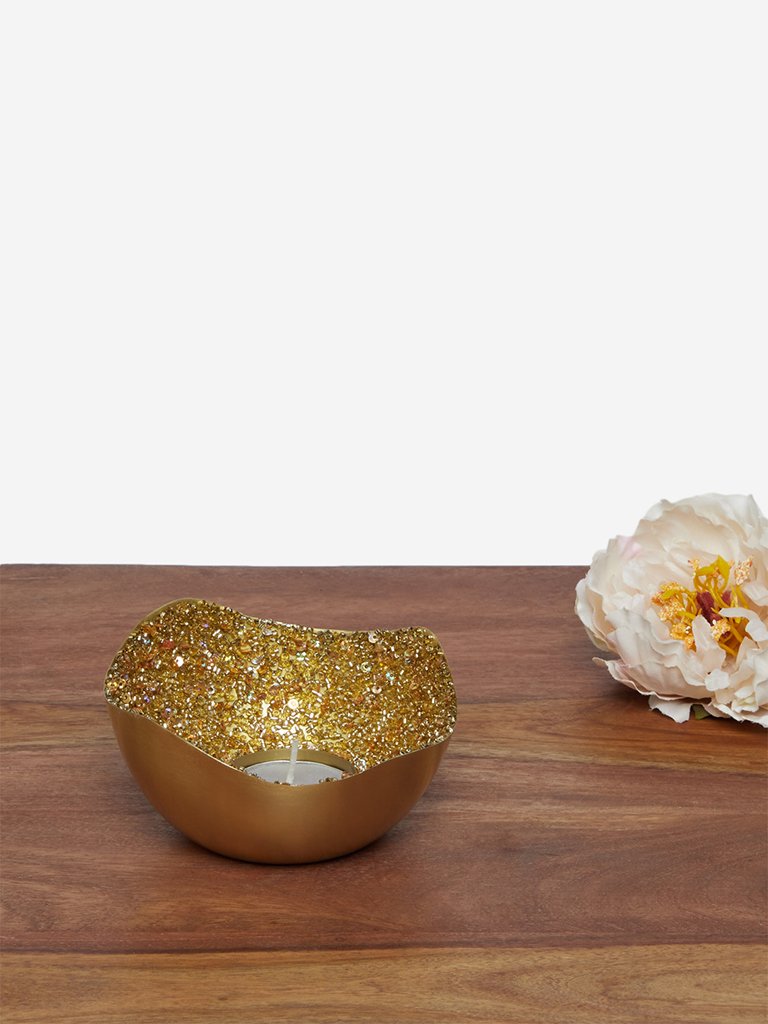 Westside Home Gold Tealight Candle Holder