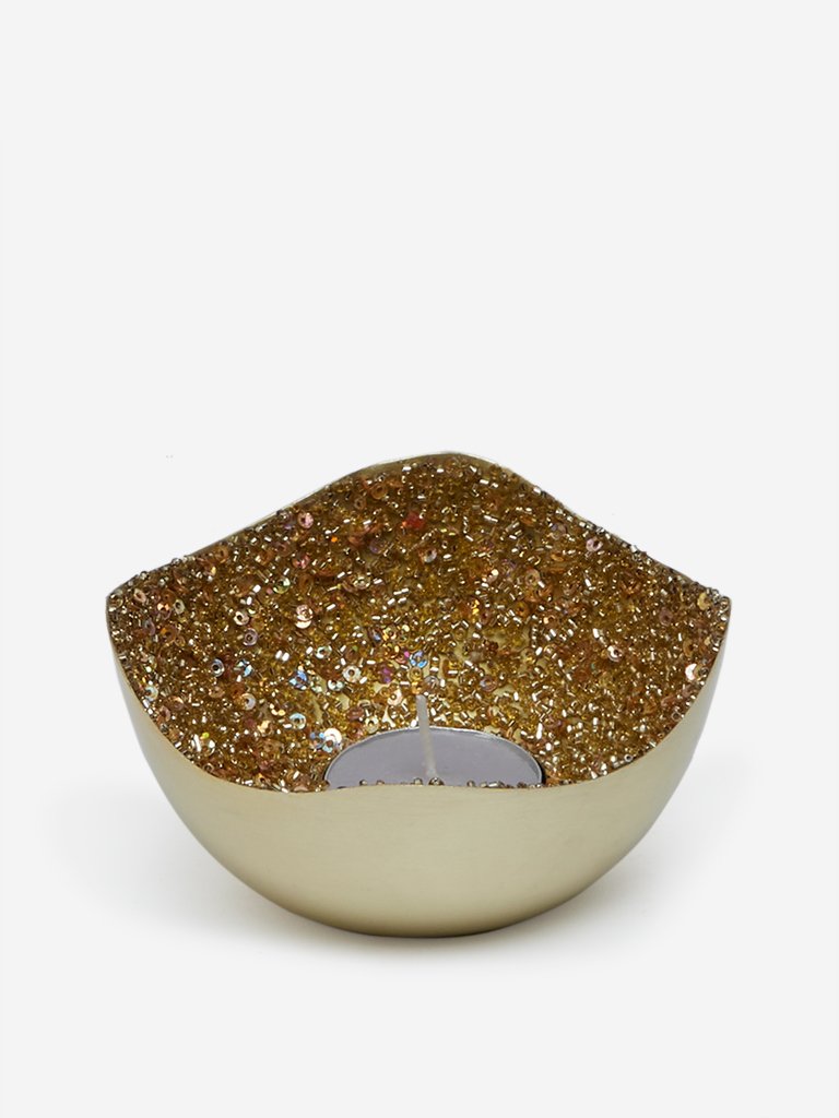 Westside Home Gold Tealight Candle Holder