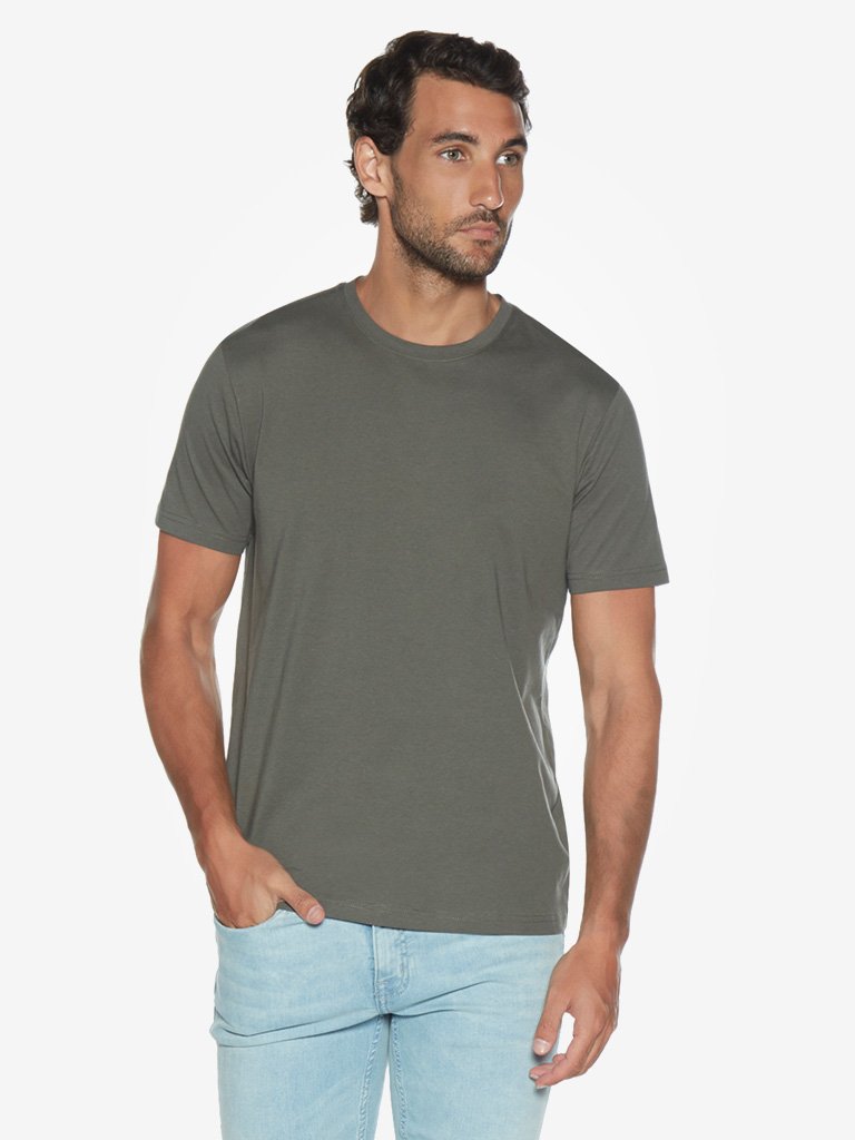 Westsport Olive Slim Fit Crewneck T-Shirt