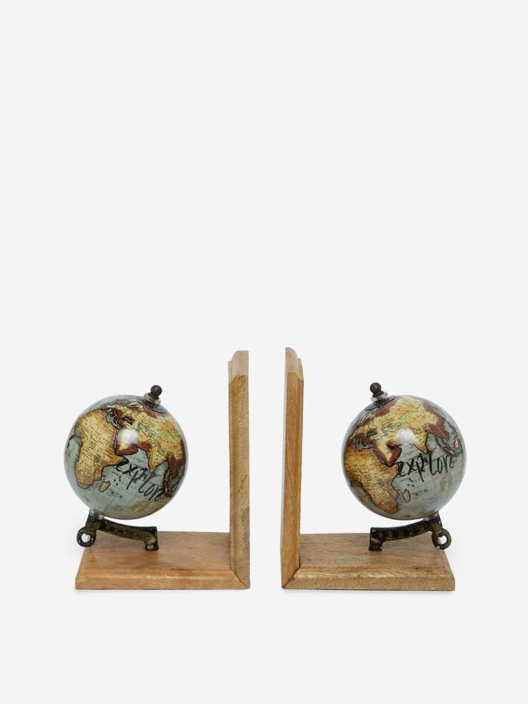 Westside Home Multicolour Globe Bookend Set of Two