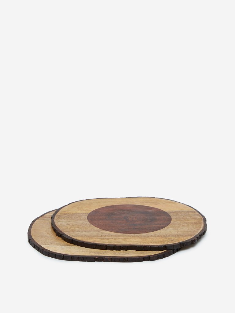 Westside Home Brown Wooden Placemats Set of Two