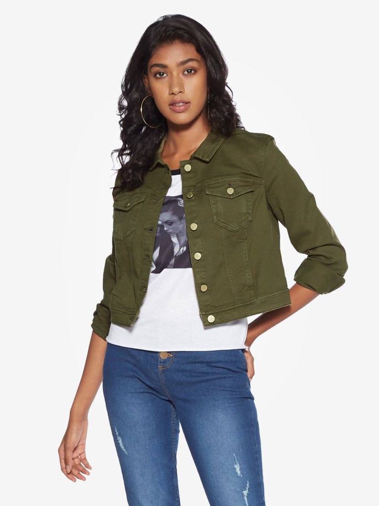 Nuon Khaki Denim Jacket
