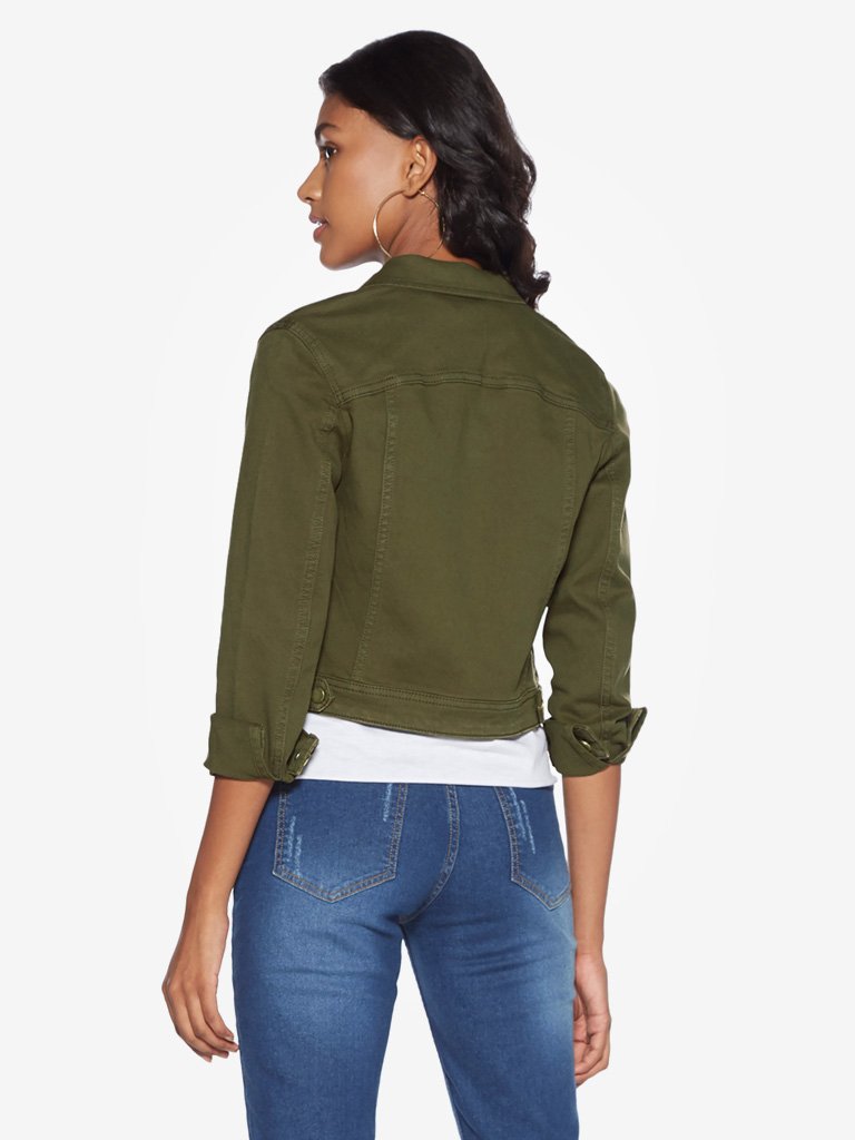Nuon Khaki Denim Jacket