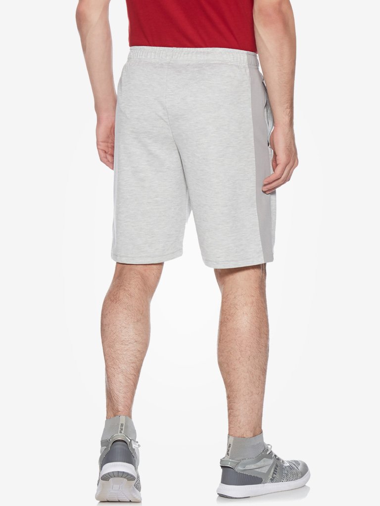Studiofit Grey Melange Regular Fit Shorts