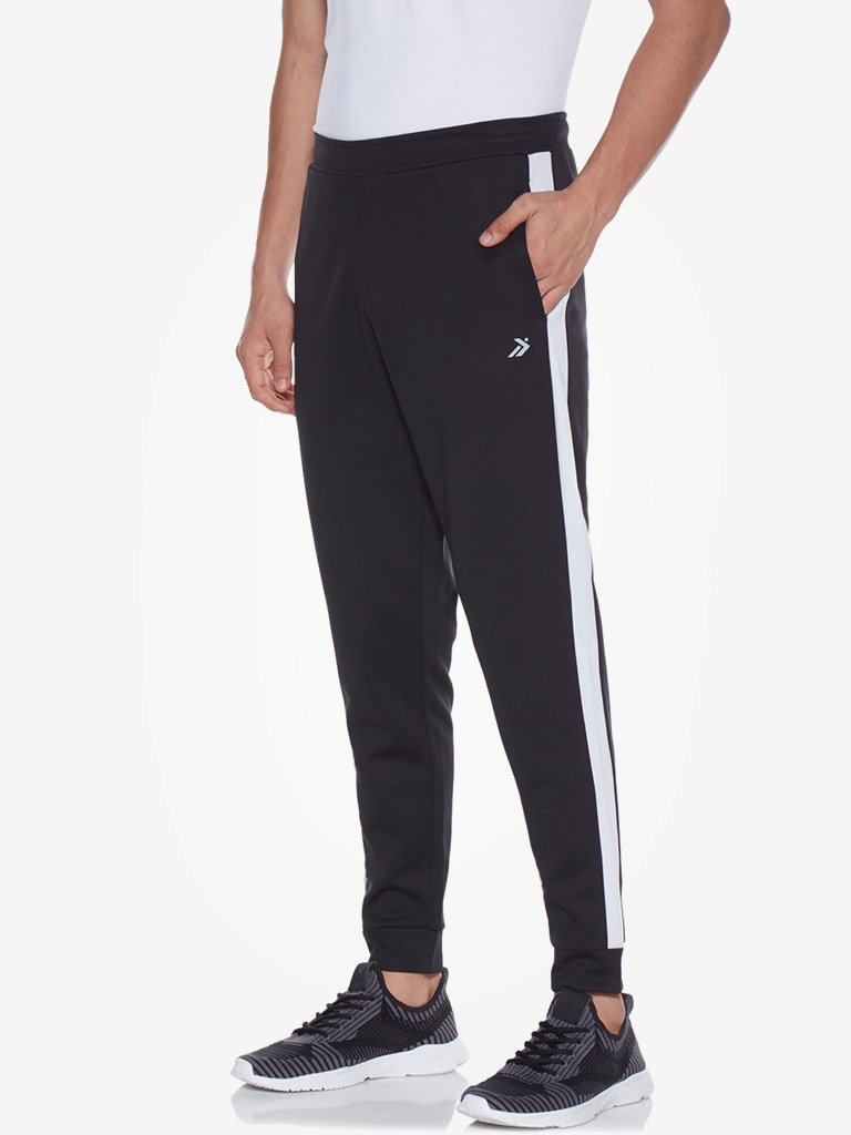 Studiofit Black Panel Detailed Slim Fit Joggers